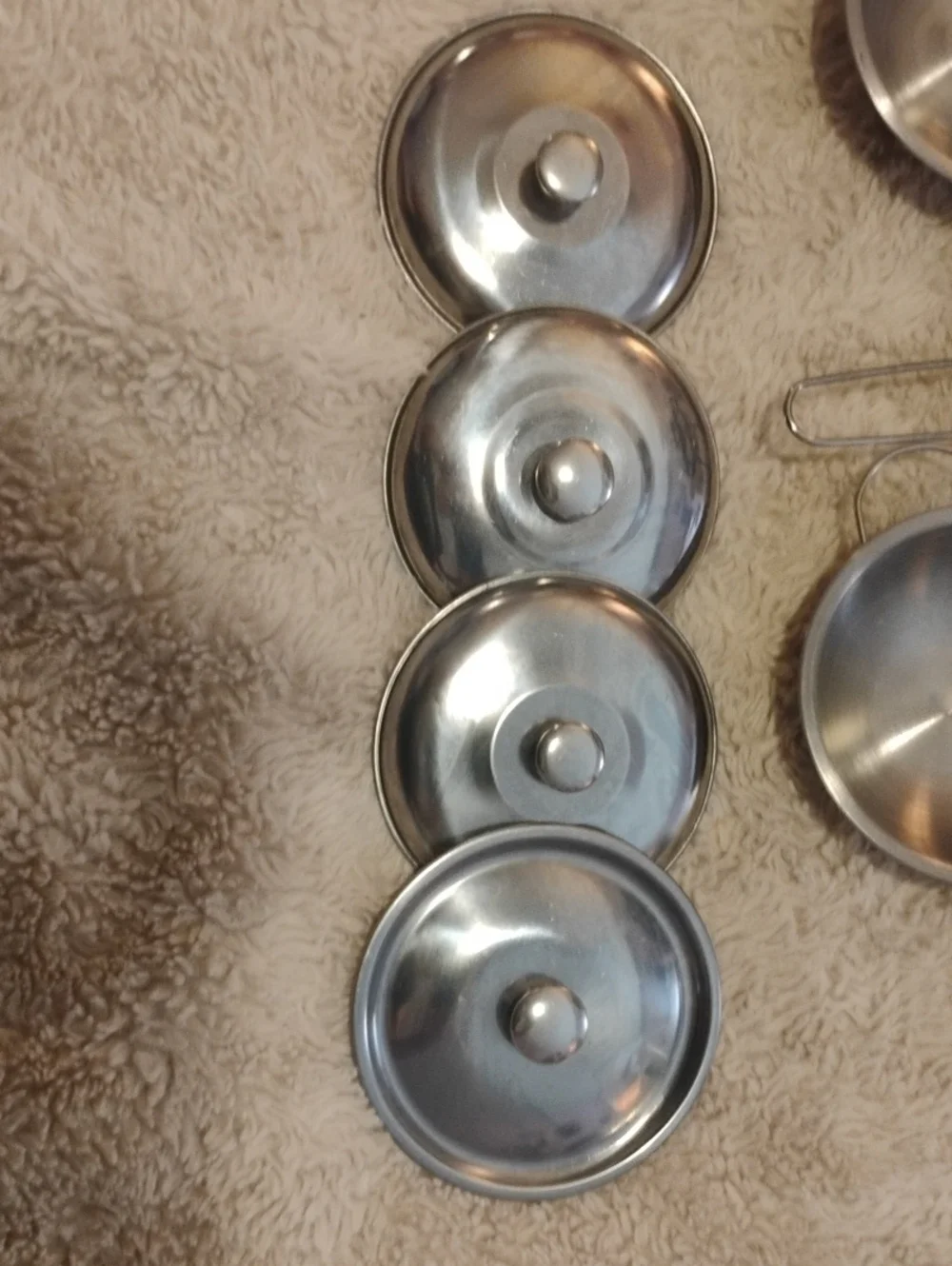Stainless Steel Toy Cookware Set - Silver